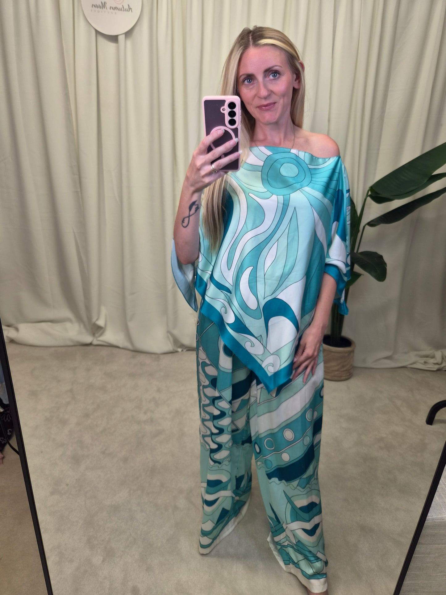 Jupiter Two-Piece Silkyfeel Poncho Set