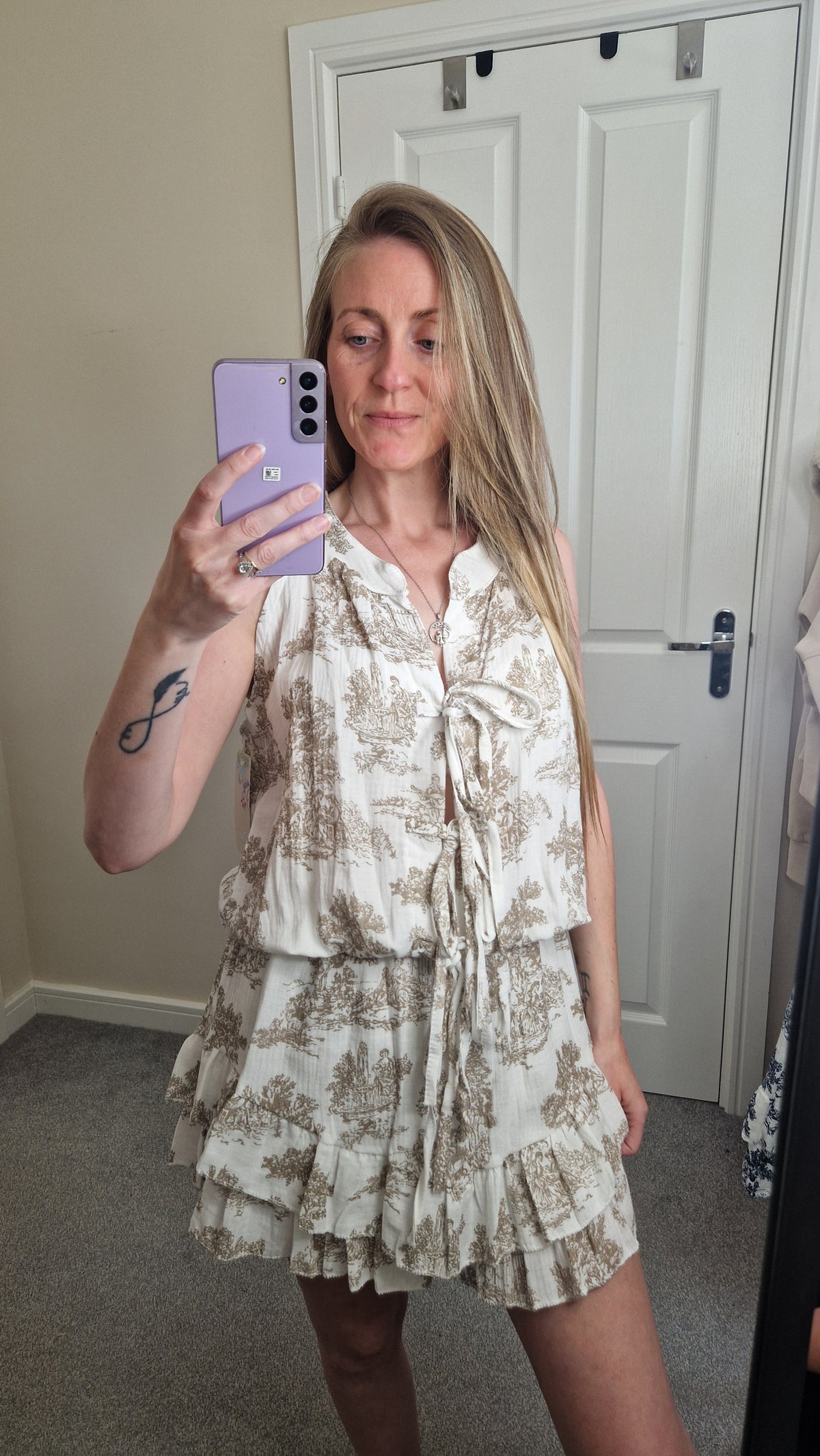 Delphini Vintage Print Playsuit